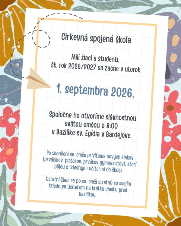 Cirkevná spojená škola (1)