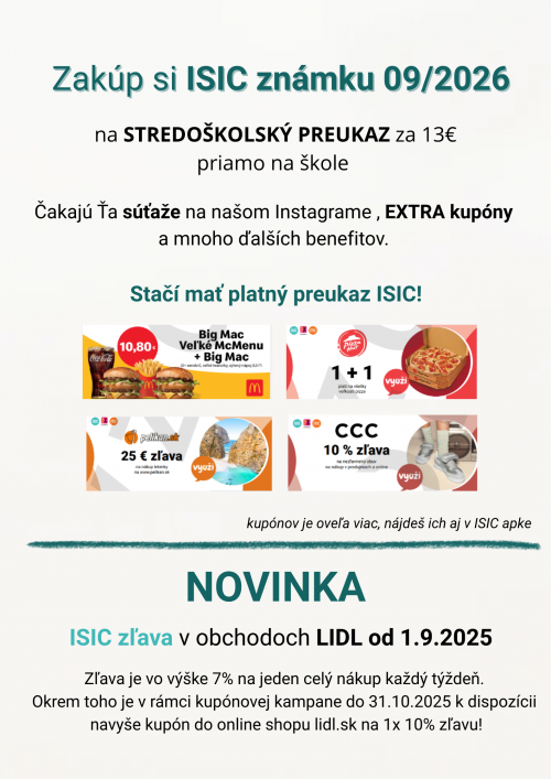 ISIC známka (2)