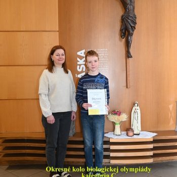 Pekný úspech na okresnom kole biologickej olympiády