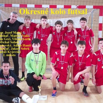 Druhé miesto našich chlapcov na okresnom kole vo futsale